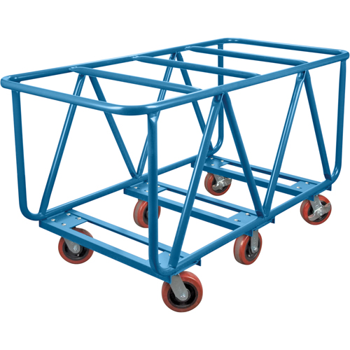 Flat Bed Lumber Cart, 60" x 30" x 33", 2500 lbs. Capacity Distribution Jean Lapalme