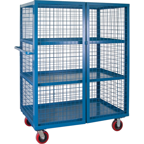 Chariot en treillis m&eacute;tallique, 3 niveaux, 75" lo x 32" la x 62,5" h, Cap. 2400 lb Distribution Jean Lapalme