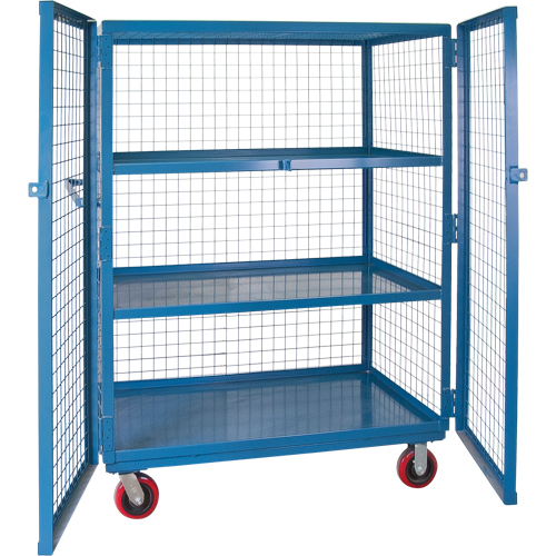 Wire Mesh Truck, 3 Tiers, 51" L x 32" W x 62.5" H, 2400 lbs. Cap. Distribution Jean Lapalme