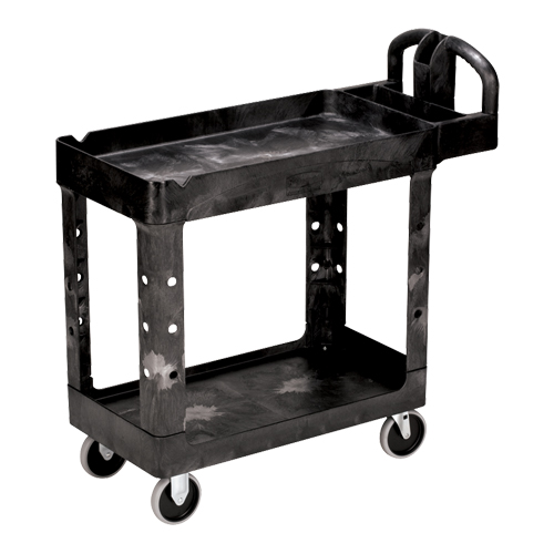 Chariot utilitaire robuste - 4500-88, 2 tiers, 17-1/8" x 33-1/4" x 39", Capacit&eacute; 500 lb Distribution Jean Lapalme