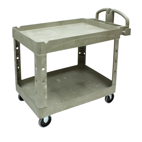 Heavy Duty Utility Cart - 4520-88, 2 Tiers, 25-1/4" x 39" x 44", 500 lbs. Capacity Distribution Jean Lapalme
