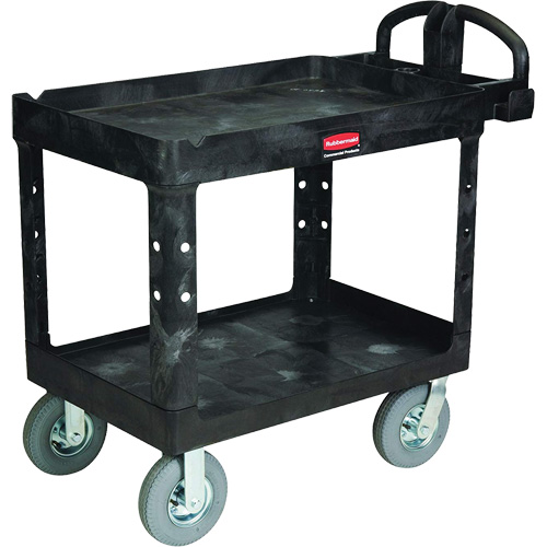 Chariot utilitaire robuste, 2 tiers, 25-1/4" x 37-1/8 x 36-3/8", Capacit&eacute; 500 lb Distribution Jean Lapalme