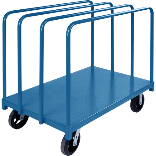 Single Level Rails Heavy-Duty Panel Mover Truck, 48" x 30" x 45", 2000 lbs. Capacity Distribution Jean Lapalme