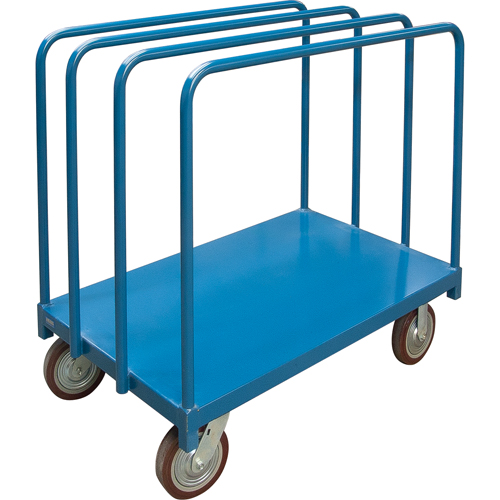 Single Level Rails Heavy-Duty Panel Mover Truck, 48" x 30" x 45", 2500 lbs. Capacity Distribution Jean Lapalme