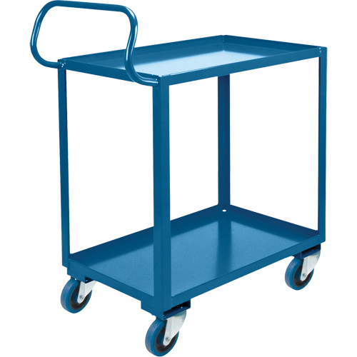 Ergonomic Shelf Truck, 800 lbs. Capacity, Steel, 26" W x 37" H x 38" D, Lip Up Distribution Jean Lapalme