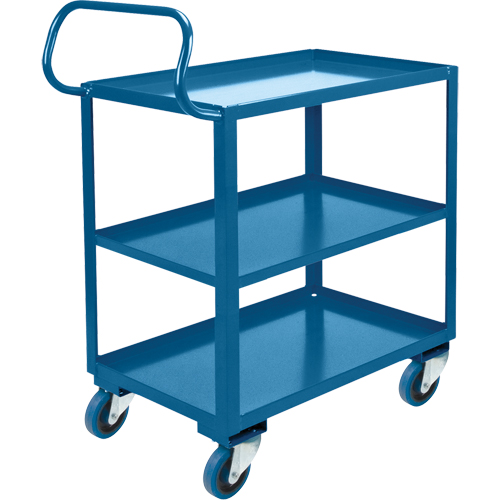 Ergonomic Shelf Truck, 800 lbs. Capacity, Steel, 26" W x 37" H x 38" D, Lip Up Distribution Jean Lapalme