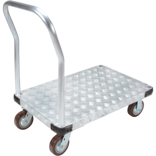 Chariots &agrave; plateforme en aluminium, 24" la x 36" lo, 3400 lb cap, Roues Polyur&eacute;thane Distribution Jean Lapalme
