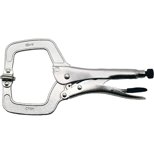 Pince en C &agrave; verrouillage ultra-robuste avec patin pivotant, Capacit&eacute; de 11" (279 mm) Distribution Jean Lapalme