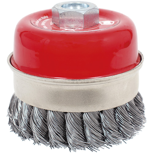 Brosse boisseau &agrave; fils li&eacute;s et nou&eacute;s haute performance CKB3201T, 3-1/2" dia. x 5/8"-11 arbre Distribution Jean Lapalme