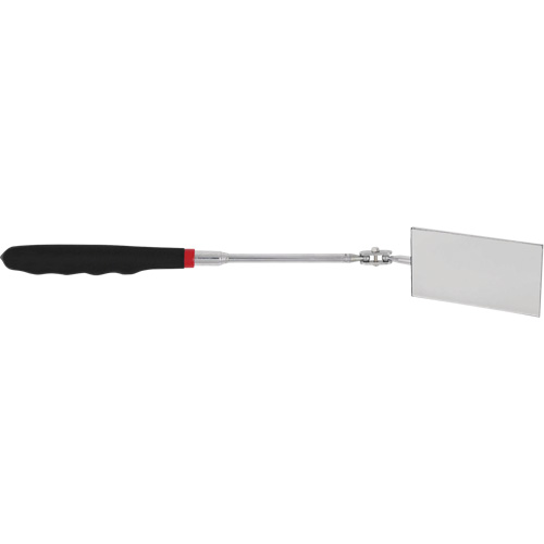 Large Face Telescopic Mirror, 2-1/8" H x 3-3/8" W, Rectangular, 11" - 15-1/2" Handle Distribution Jean Lapalme