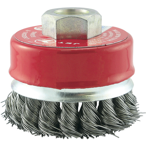 CKB2201T Brosse boisseau &agrave; fil nou&eacute;, 2-3/4" dia. x 5/8"-11 arbre Distribution Jean Lapalme