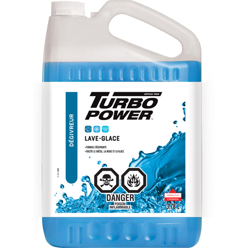 Liquide lave-glace toutes saisons Turbo Power, Cruche, 3,78 L Distribution Jean Lapalme