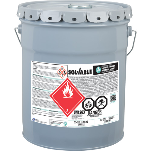 Diluant pour laque de calibre professionnel, Seau, 18,9 L Distribution Jean Lapalme