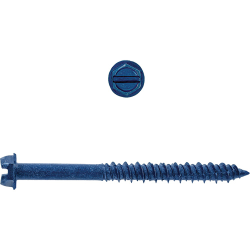 Hex Washer Slot SD Concrete Screws, 3/16" x 1-1/4" L, Zinc Plate Distribution Jean Lapalme