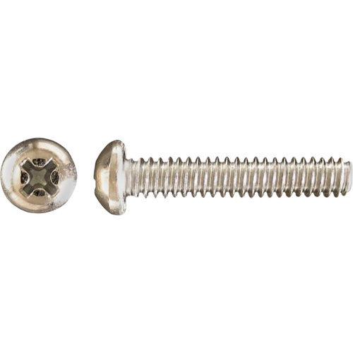 Pan Phillips HD Machine Screws, #6 x 1" L, Zinc Plated Distribution Jean Lapalme