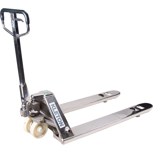 Transpalettes manuels, Acier inoxydable, 48" lo x 27" la, Capacit&eacute; 5500 lb Distribution Jean Lapalme