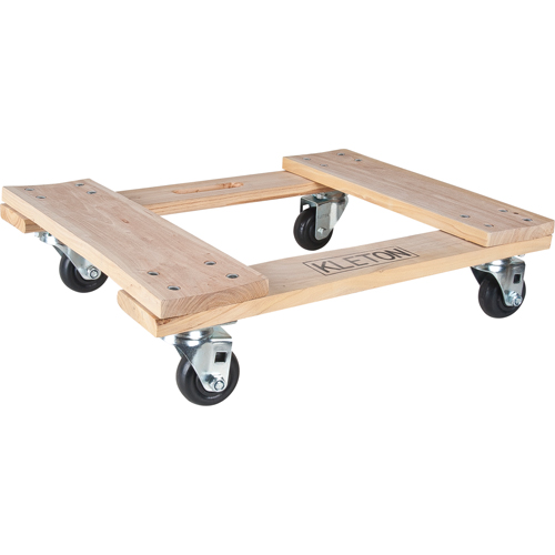 Socle roulant en bois dur, Roues en Polyol&eacute;fine, Capacit&eacute; de 1000 lb, 18" la x 24" p x 7" h Distribution Jean Lapalme