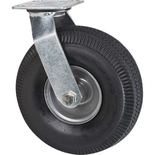 Heavy-Duty Platform Truck - Replacement Casters, Swivel, 10" (254 mm), Pneumatic, 400 lbs. (181 kg.) Distribution Jean Lapalme