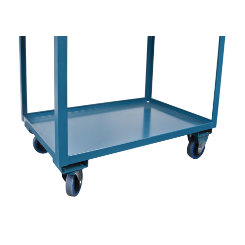 Deep Lipped Service Cart, 2 Tiers, 24" W x 47" H x 36" D, 1200 lbs. Capacity Distribution Jean Lapalme