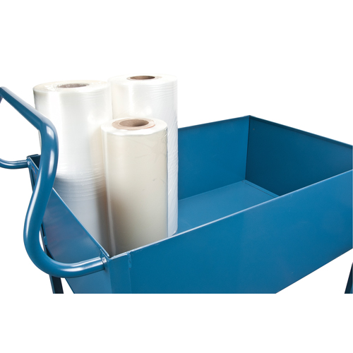 Chariots de service &agrave; bordure profonde, 2 Tiers, 24" la x 47" h x 36" p, Capacit&eacute; 1200 lb Distribution Jean Lapalme
