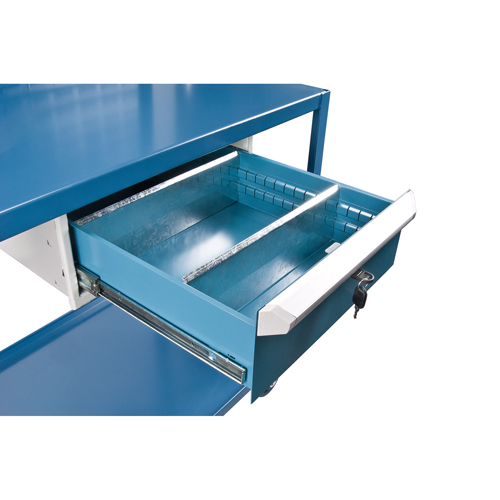 Mobile Service Cart, 2 Tiers, 24" W x 57" H x 40" D, 1200 lbs. Capacity Distribution Jean Lapalme