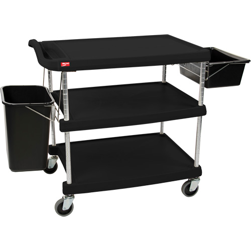 myCart Utility Cart, 3 Tiers, 20" x 35-1/2" x 30", 400 lbs. Capacity Distribution Jean Lapalme