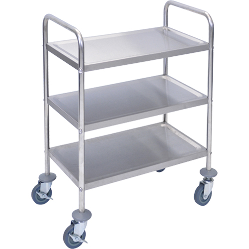 Shelf Cart, 3 Tiers, 16" W x 35" H x 26" D, 200 lbs. Capacity Distribution Jean Lapalme