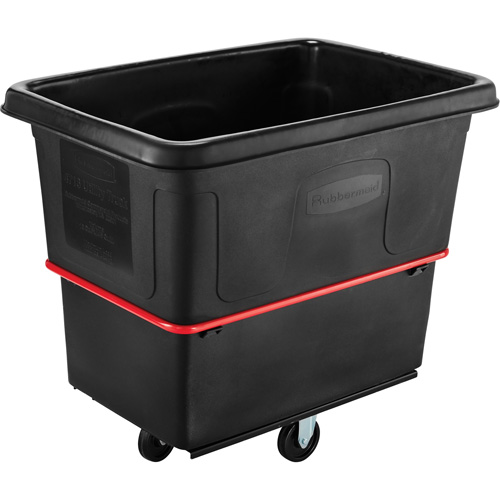 Chariot utilitaire &agrave; usage intensif, Plastique recycl&eacute; noir, 44-3/8" lo x 31" la x 38-1/4" h, Volume 16 pi³, Capacit&eacute; 1000 lb Distribution Jean Lapalme
