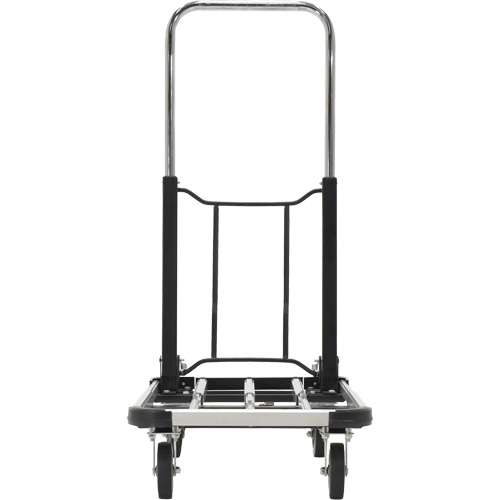 Chariot &agrave; plateforme repliable, Acier inoxydable, 300 lb, 28" lo x 16" la, Hauteur 33-1/2" Distribution Jean Lapalme