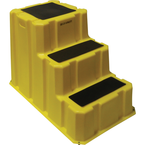 Escabeaux emboîtables industriels, 3 marches, 42" x 25-3/4" x Hauteur 29" Distribution Jean Lapalme