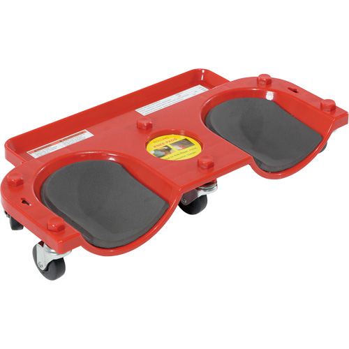 Socle roulant pour les genoux, Plastique, Rouge, Capacit&eacute; 350 lb Distribution Jean Lapalme