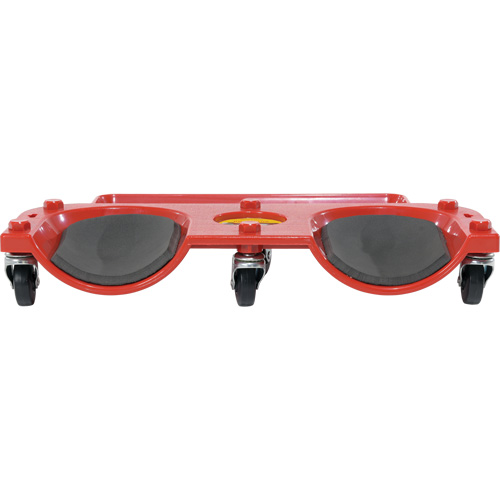 Socle roulant pour les genoux, Plastique, Rouge, Capacit&eacute; 350 lb Distribution Jean Lapalme