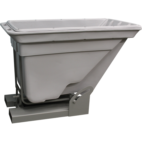 Conteneur autobasculeur, Poly&eacute;thyl&egrave;ne, 5/8 vg³, Gris Distribution Jean Lapalme