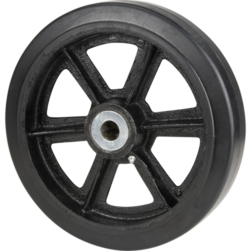 Roulettes en caoutchouc moul&eacute;, 8" (203,2 mm) dia. x 2" (50,8 mm) la, Capacit&eacute; de 600 lb (272,155 kg) Distribution Jean Lapalme