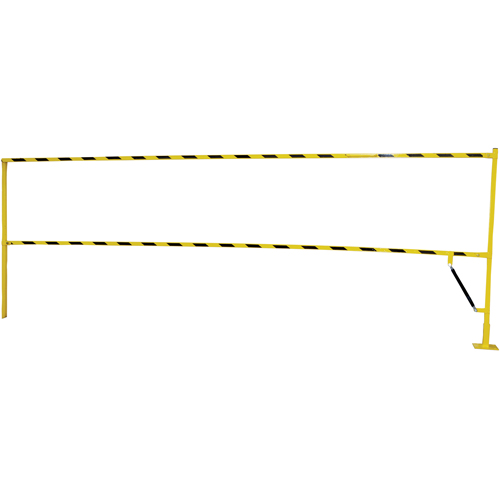 Barri&egrave;re &agrave; bascule de s&eacute;curit&eacute;, 10' lo x 42-5/8" ha, 159" &eacute;lev&eacute;e, Jaune Distribution Jean Lapalme