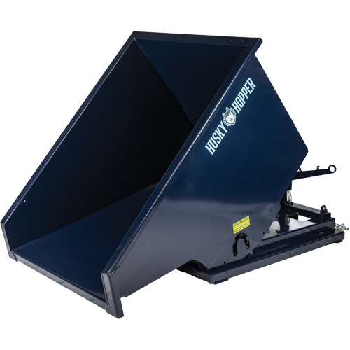Self-Dumping Hopper, Steel, 1-1/2 cu.yd., Blue Distribution Jean Lapalme