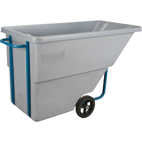 Chariot basculeur en acier, Poly&eacute;thyl&egrave;ne, 0,625 vg³, Capacit&eacute; de charge de 850 lb Distribution Jean Lapalme