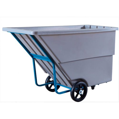 Chariot basculeur en acier, Poly&eacute;thyl&egrave;ne, 1,1 vg³, Capacit&eacute; de charge de 1250 lb Distribution Jean Lapalme