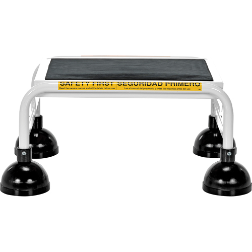 &eacute;chelles Stop-Step, 1 marches, Largeur de la marche 16", Hauteur de la plateforme 9-9/16", Acier Distribution Jean Lapalme