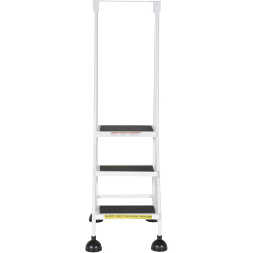 &eacute;chelles Stop-Step, 3 marches, Largeur de la marche 16", Hauteur de la plateforme 28-11/16", Acier Distribution Jean Lapalme