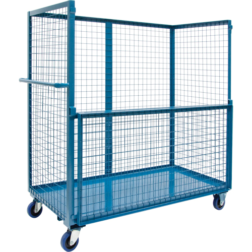 Chariot grillag&eacute; pour transport , Acier, 24" x 55" x 36", Capacit&eacute; 2400 lb Distribution Jean Lapalme