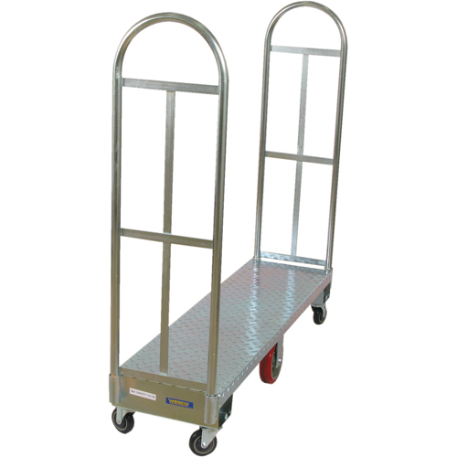 U-Boat Platform Truck, 60" L x 18" W, 1750 lbs. Capacity, Polyurethane Casters Distribution Jean Lapalme