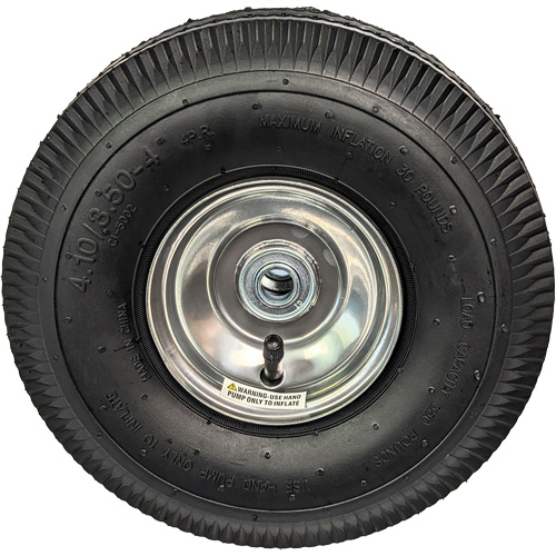 Roue pneumatique de rechange pour diable, 10" (254 mm), Capacit&eacute; de 350 lb Distribution Jean Lapalme