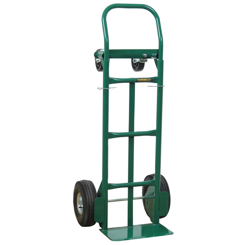 Diable convertible &eacute;conomique Greenline, Acier, Capacit&eacute; 600 lb Distribution Jean Lapalme