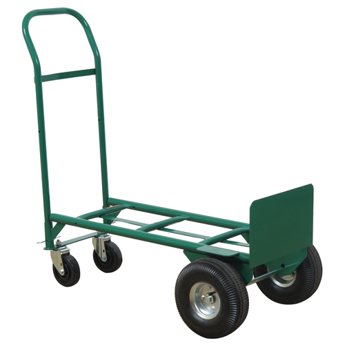 Diable convertible &eacute;conomique Greenline, Acier, Capacit&eacute; 600 lb Distribution Jean Lapalme