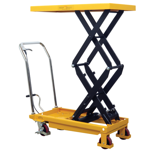 Table &eacute;l&eacute;vatrice &agrave; ciseaux hydraulique, 19,5" lo x 35,5" la/35-1/2" lo x 19-1/2" la, Acier, Capacit&eacute; 770 lb Distribution Jean Lapalme
