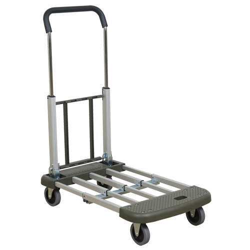 Telefolding Platform Truck, Aluminum, 330 lbs., 29-1/2" L x 17-1/2" W, 36-1/2" High Distribution Jean Lapalme