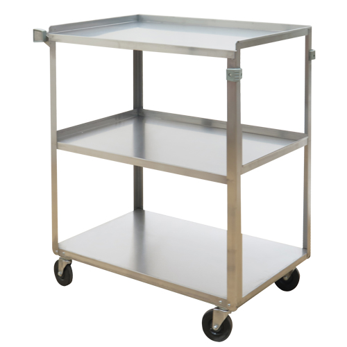 Shelf Carts, 3 Tiers, 17-5/8" W x 33" H x 27-1/8" D, 300 lbs. Capacity Distribution Jean Lapalme