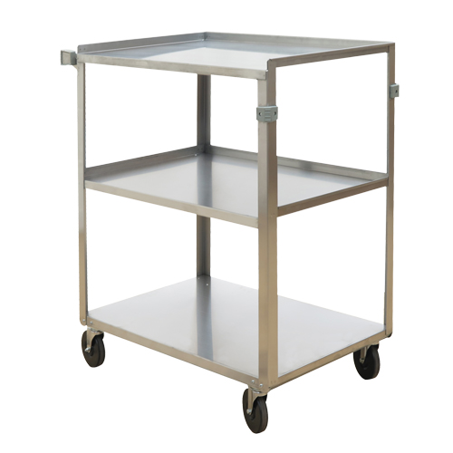 Shelf Carts, 3 Tiers, 18" W x 32" H x 27-3/8" D, 500 lbs. Capacity Distribution Jean Lapalme