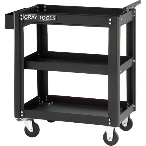 Chariot utilitaire, 19-1/4" lo x 27-1/2" la x 32-3/4" h, Gris Distribution Jean Lapalme